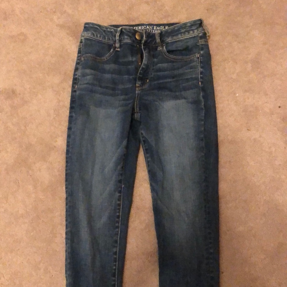 American eagle dark wash skinny jeans